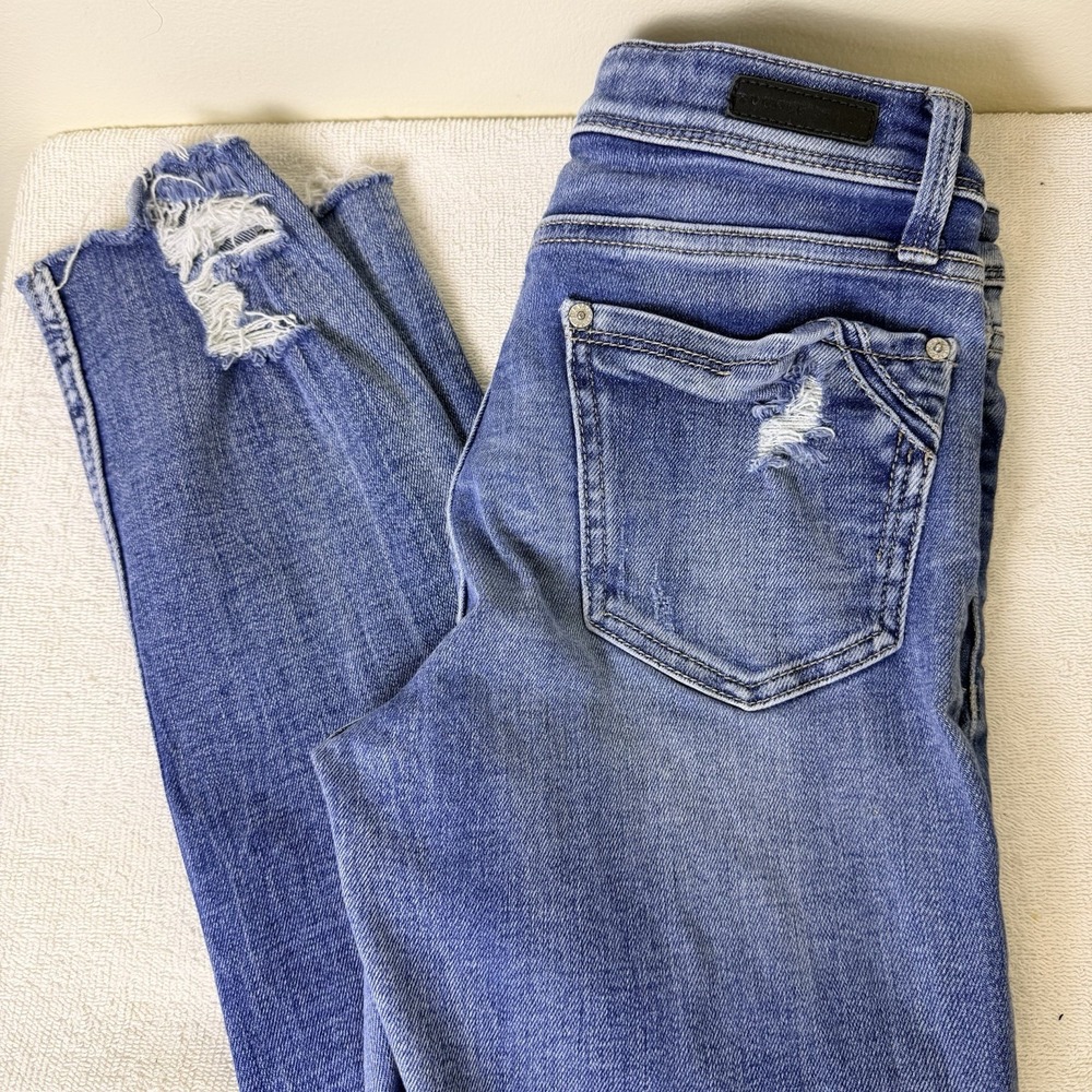 Women's Buckle Black Light Wash Blue High-Rise Fit No 256 Skinny Jeans Size 26